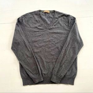J- Crew Cotton Cashmere blend sweater / Medium, grey